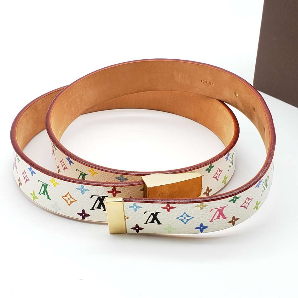 Authentic Louis Vuitton Belt Saint Tulle Carre - Picture 3 of 15